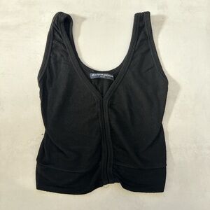 Brandy Melville Black Ribbed Top